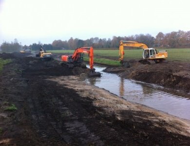 Laten meanderen Schaarsbeek | Waterbouw