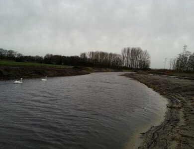 Meander aanleg tijdens herinrichting Schaarsbeek